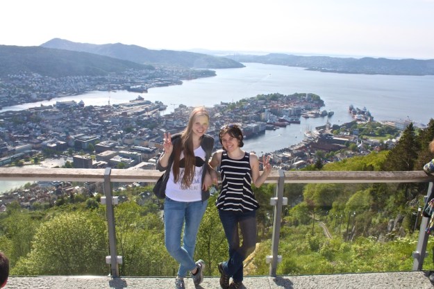 Bergen as seen from the top of Mt. Fløyen.